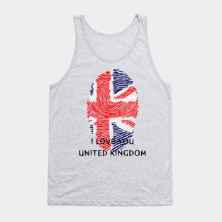 I love you united kingdom Tank Top